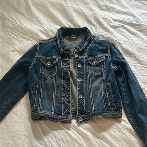 Maurices Blue Cropped Jean Jacket Timeless Design